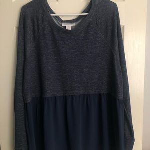 Motherhood Maternity Blue Shirt